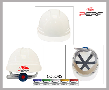 PERF PUSH BUTTON TYPE SAFETY HELMET
