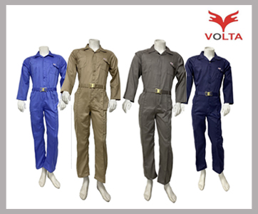 VOLTA 100% TWILL COTTON COVERALL