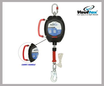 RETRACTABLE FALL ARRESTER WITH CARRY HANDLE - 10 M