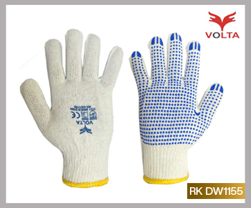 VOLTA SINGLE SIDE PVC DOTTED GLOVES