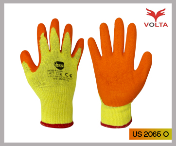 U SAFE CRINKLED LATEX COATED GLOVES