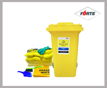 FORTE CHEMICAL SPILLKIT WHEELED BIN 60 GALLON